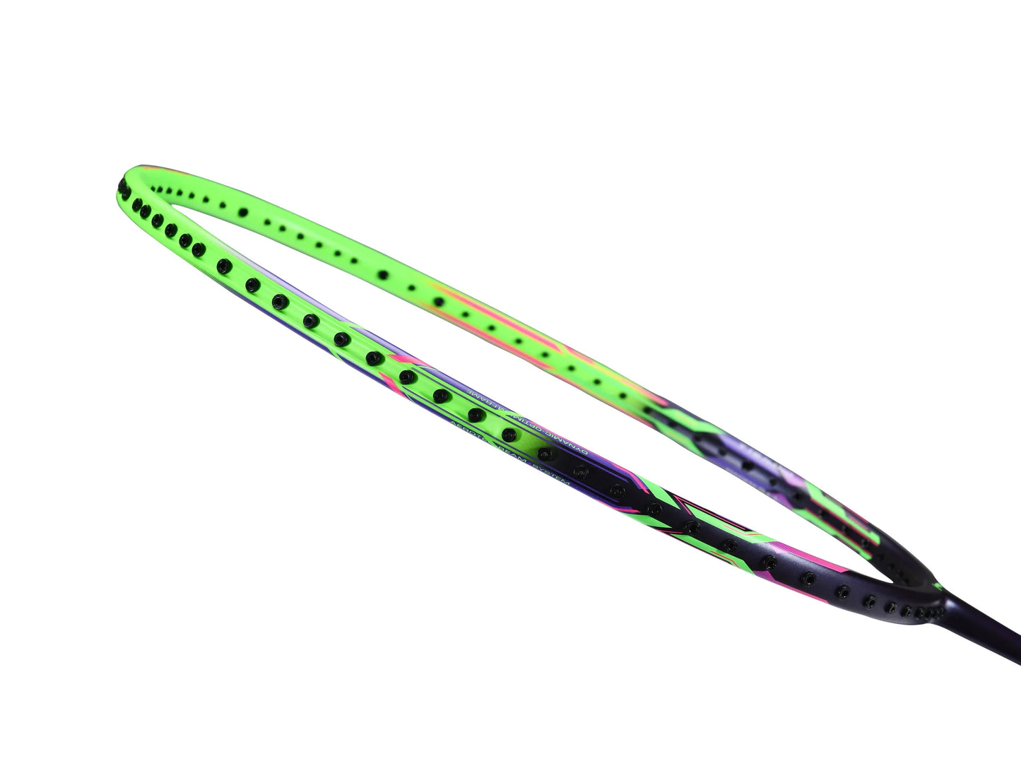Li-Ning Badmintonschläger Lightning 3000 Grün-Violett bespannt