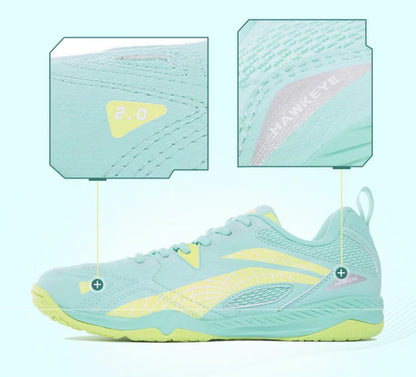 Li-Ning Unisex Tischtennisschuh Hawk Eye 2.0  - Grün