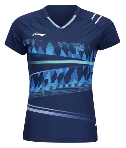 Li-Ning Damen Wettkampfshirt "International Players PUSH" - blau