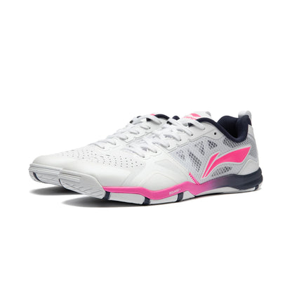 Li-Ning Unisex Tischtennisschuh Hawk Eye 2.0 Pro - weiß/pink