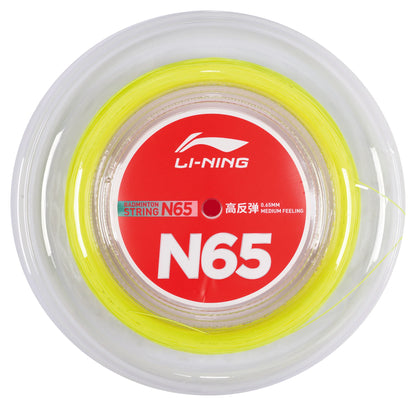 Li-Ning Badmintonsaite N65 Rolle mit 200m - verschiedene Farben