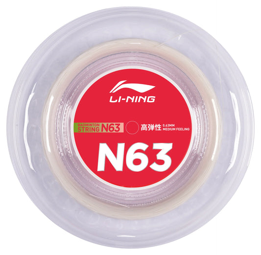 Li-Ning Badmintonsaite N63 Rolle mit 200m - verschiedene Farben