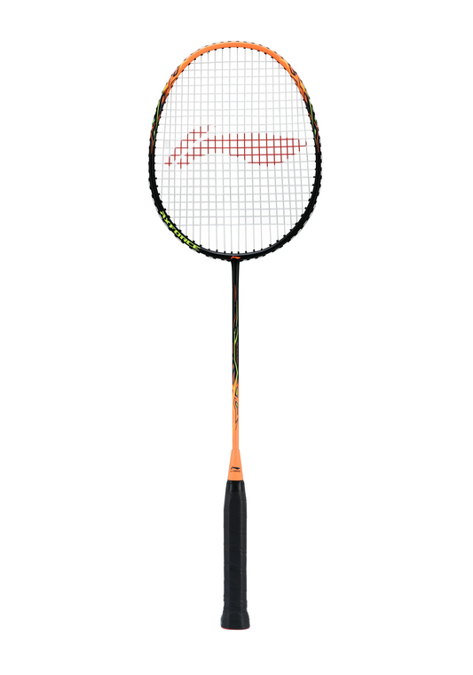 Li-Ning Badmintonschläger AXFORCE 9 schwarz/orange bespannt