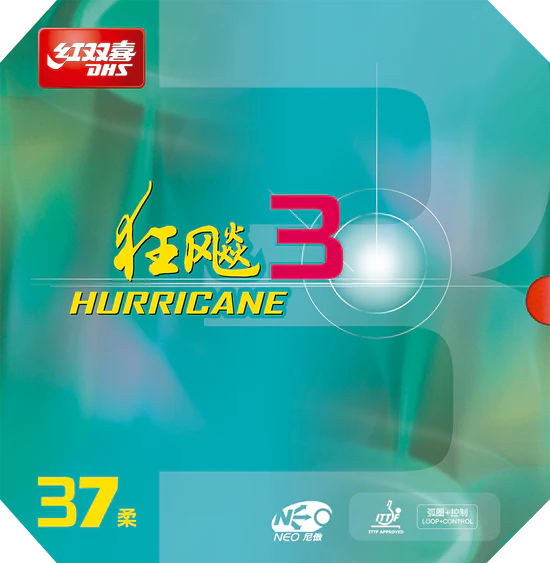 DHS NEO Hurricane 3 Hart 40 2,1mm Belag